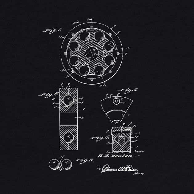 Ball Bearing Vintage Patent Hand Drawing by TheYoungDesigns